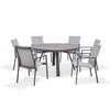 Urbanite 6 Seat Round Dining Set - Grey - F2466