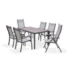 Urbanite 6 Seat Rectangular Dining Set - Grey - F2465