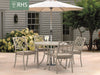 RHS Bridgewater 4 Seat Dining Set - Stone - F2447