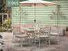 RHS Bridgewater 6 Seat Dining Set - Stone - F2449