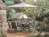 RHS Wisley Elliptical 6 Seat Dining Set - F2440