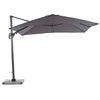 Truro Square Side Post Parasol with LED (Grey) - F1837