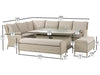 Chedworth Modular Sofa Set with Firepit - F2205