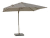 Lichfield Square Side Post Parasol - Stone with Mocha Pole - F2507