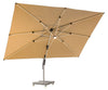 Worcester Side Post Parasol with LED - Sand - F2523